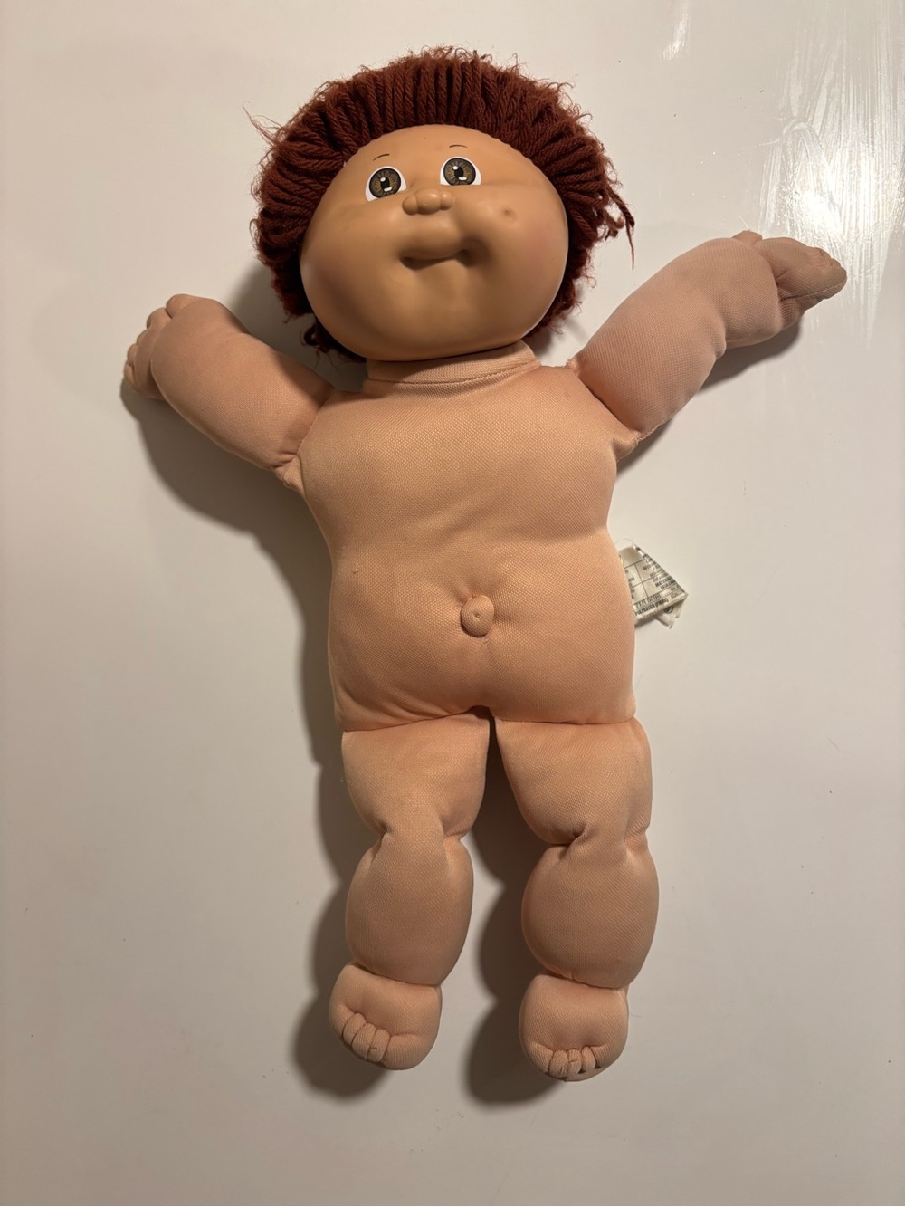 1984 Cabbage Patch Doll Boy Head Mold #1 Red Hair Brown Eyes